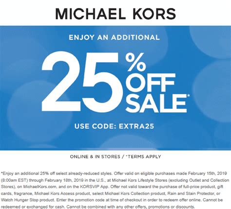 michael kors promocodes|michael kors extra discount code.